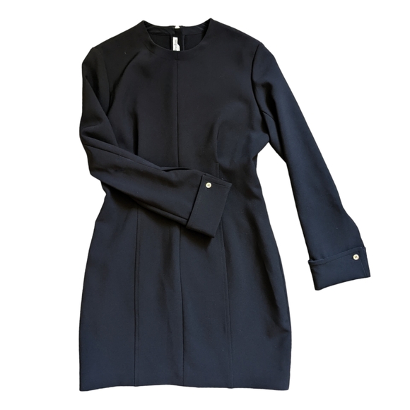 Acne Studios Pre-Fall 2016 Ebele Black Fitted Long Sleeve Mini Dress - 40 / US 8 - Picture 6 of 12